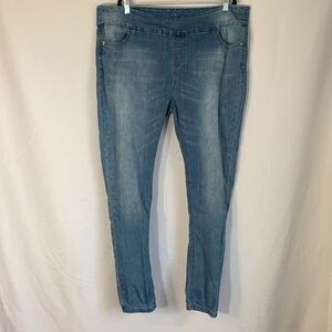 Lola Light Blue Anna MLB Mid Rise Stretchy Skinny Jeans